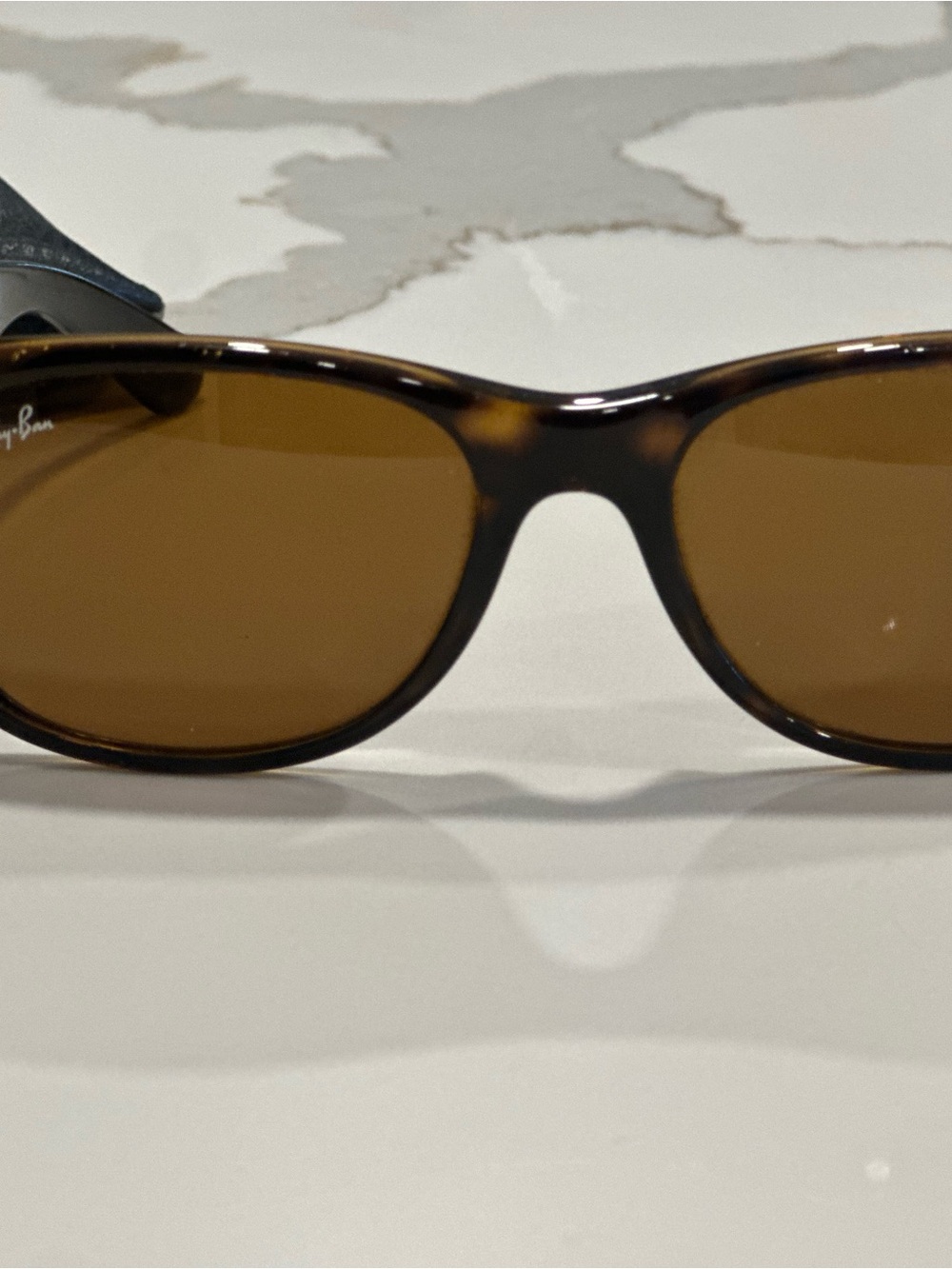 Ray-Ban Tortoise Frame Sunglasses with Brown Lenses